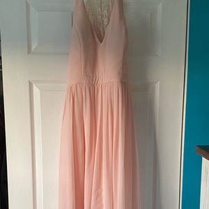 Pink maxi dress size 6.